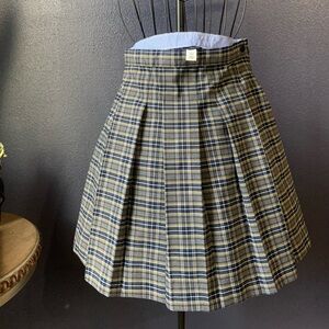 Tommy Hilfiger Blue Plaid A-Line Skirt